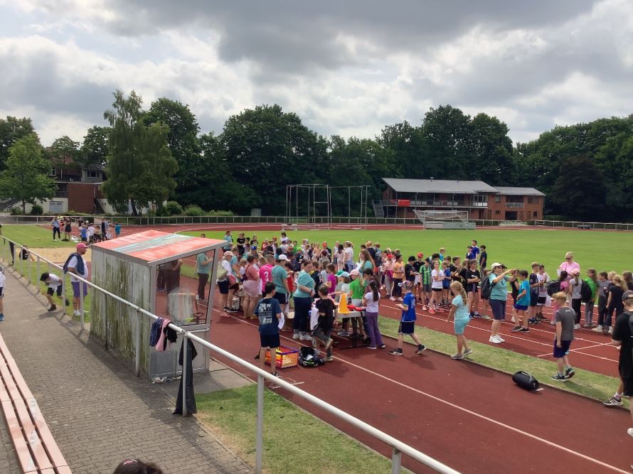 Die Kinder machen sich bereit.